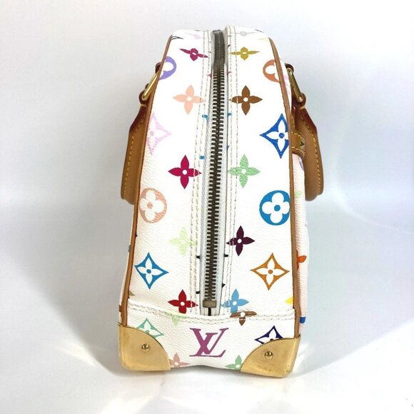 LOUIS VUITTON M92663 Monogram Multicolore Deauville Hand Bag Blanc - Picture 6 of 12